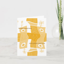 MAZ Noughts & Wavy Squares Check Ab 7a Christmas Feiertagskarte