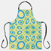 Maz Psychedelic Eggs - Blue Gray Yellow Schürze (Vorderseite)