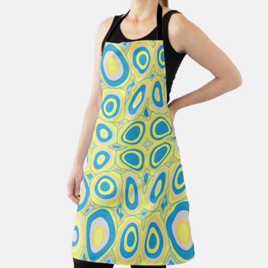 Maz Psychedelic Eggs - Blue Gray Yellow Schürze (InSitu)