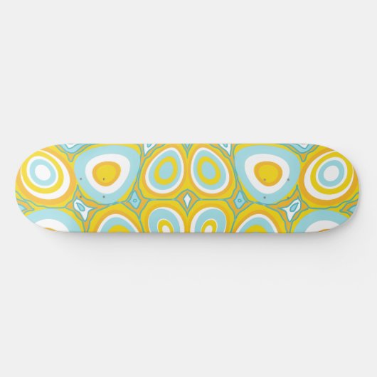Maz Psychedelic Eggs - Duck Egg Blue White Orange Skateboard (Horizontal)