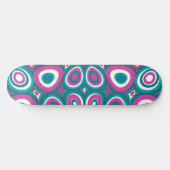 Maz Psychedelic Eggs - Magenta White Aquamarin Skateboard (Horizontal)