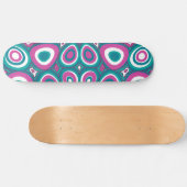 Maz Psychedelic Eggs - Magenta White Aquamarin Skateboard (Horizontal)