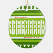 MAZ Striped Ribbed Knitting Pattern 079 Christmas Keramik Ornament (Links)