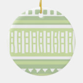 MAZ Striped Ribbed Knitting Pattern 079 Christmas Keramik Ornament (Hinten)