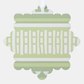 MAZ Striped Ribbed Knitting Pattern 079 Christmas  Ornament Karte (Rückseite)