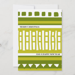 MAZ Striped Ribbed Knitting Pattern 081 Christmas  Feiertagskarte