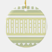 MAZ Striped Ribbed Knitting Pattern 081 Christmas Keramik Ornament (Hinten)