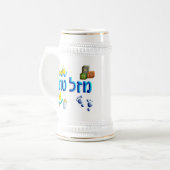 Mazal Tov Baby Bierglas (Vorderseite Links)