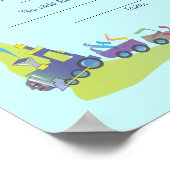 Mazal Tov Jüdischer Baby-Naming-Junge Poster (Ecke)