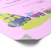 Mazal Tov Jüdisches Geburtszeugnis Poster (Ecke)