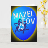 Mazal Tov Karte (Gelbe Blume)