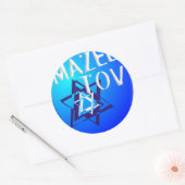 Mazal Tov Runder Aufkleber (Umschlag)