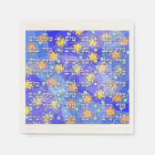 Mazal Tov und Siman Tov Servietten (Vorderseite)