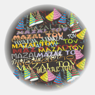 Mazaltovs Runder Aufkleber