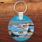 Mazatlan-Fischerboote Schlüsselanhänger (Vorderseite)