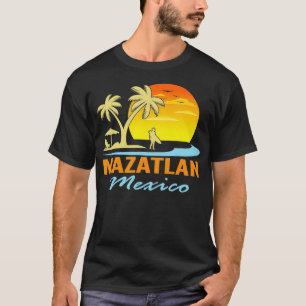Mazatlan Mexico Beach Sunset Palmen Tree Ozean T-Shirt