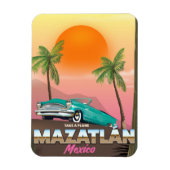 Mazatlán Mexiko Reiseplakat Magnet (Vertikal)