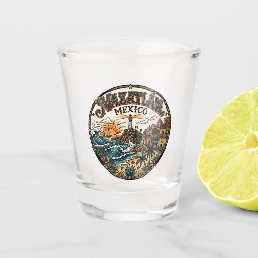 Mazatlán Mexiko Schnapsglas (Vorderseite)