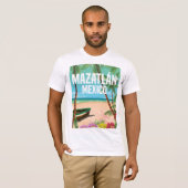 Mazatlán Mexiko Vintages Strandprospekt T-Shirt (Vorne ganz)
