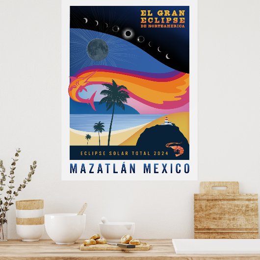 Mazatlan Solar Eclipse Poster (Küche)