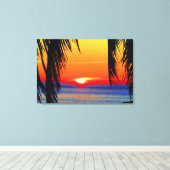 Mazatlan Sunset Watercolor Leinwanddruck (Insitu (Holzboden))