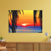 Mazatlan Sunset Watercolor Leinwanddruck (Insitu (Wohnzimmer))