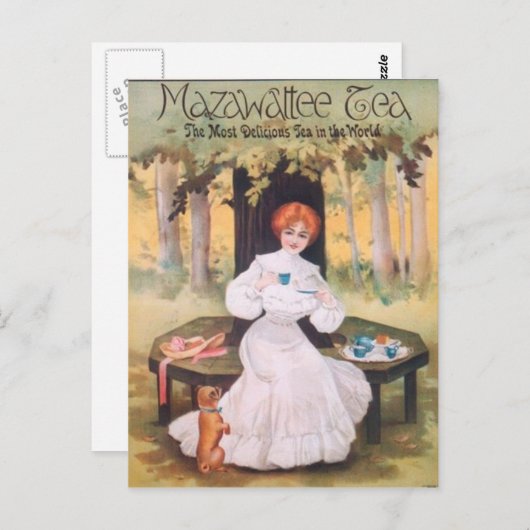 Mazawattee Tee-Mops-Postkarte Postkarte (Vorne/Hinten)