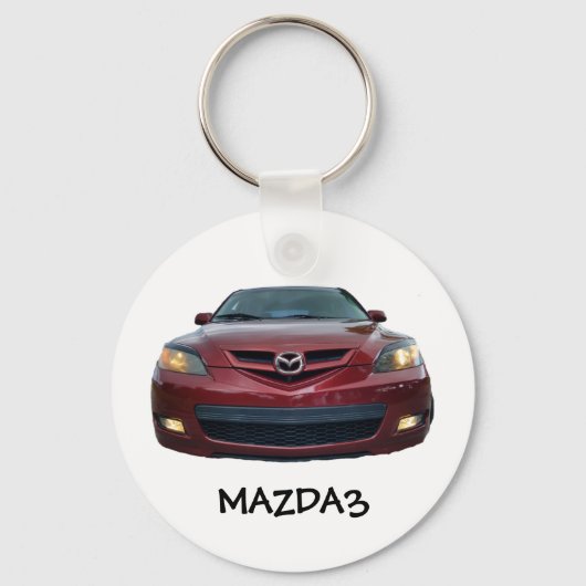 Mazda3 Button Schlüsselanhänger Mazda 3 nur Vorder (Vorderseite)