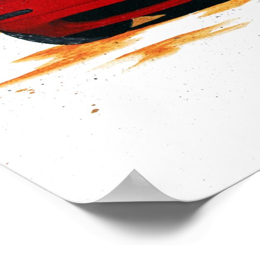 Mazda Miata Drift Painting Poster (Ecke)