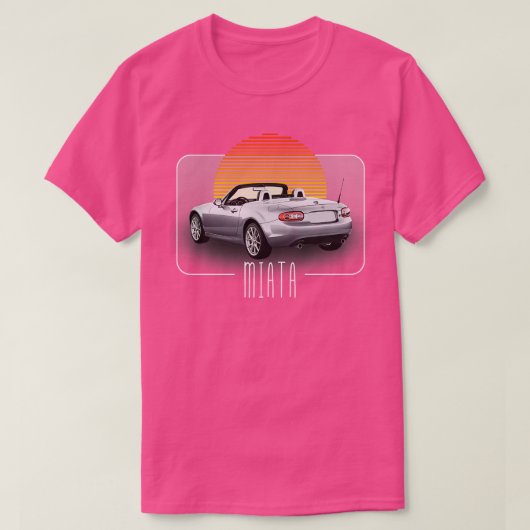 Mazda Miata Retro Classic Lover Design T-Shirt (Design vorne)