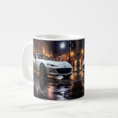 Mazda MX5 Miata ND Gen 4 Snowflake White Pearl Mu Kaffeetasse (Vorderseite Links)