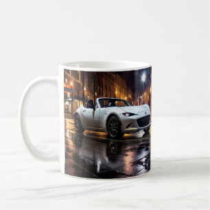Mazda MX5 Miata ND Gen 4 Snowflake White Pearl Mu Kaffeetasse