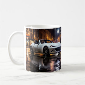 Mazda MX5 Miata ND Gen 4 Snowflake White Pearl Mu Kaffeetasse