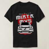 Mazda mx5 miata roter Mond ( weißer Druck ) Aufkle T-Shirt (Design vorne)