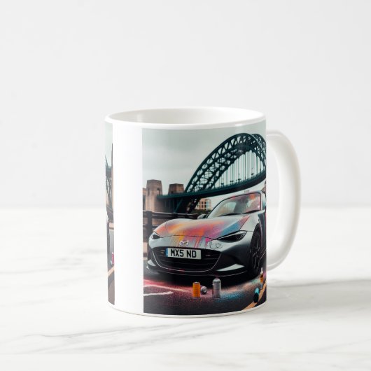 Mazda MX-5 Miata ND Gen 4 Spray-Tasse Kaffeetasse (VorderseiteRechts)