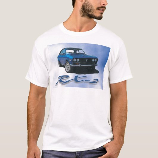 Mazda Rx-2 Blau T-Shirt (Vorderseite)