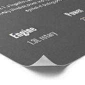 Mazda RX-7 FD Classic JDM Sports Poster (Ecke)