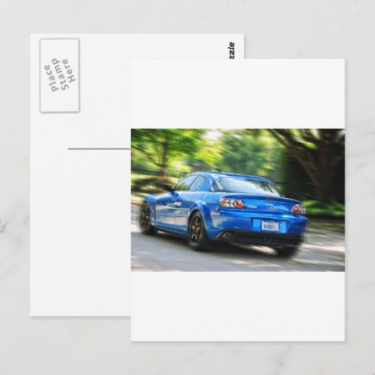 Mazda RX-7 Postkarte (Vorne/Hinten)
