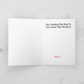 Maze Couple Finding Liebe Card Karte (Innenseite)