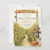 Maze Fall Geburtstagspartei Einladung (Vorderseite)