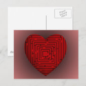 Maze Heart Postkarte (Vorne/Hinten)