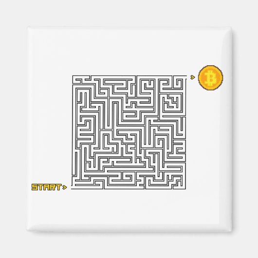 Maze labyrinth Start bitcoin Lösung nicht Magnet (Vorne)