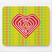 MAZE LOVE HEART BY MASANSER PIXELAT MOUSEPAD (Vorne)
