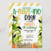 Maze Maze Boys Einladung zum Geburtstag (Vorne/Hinten)