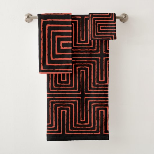Maze Mud Cloth Badhandtuch Set (Insitu)