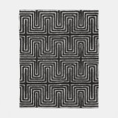 Maze Mudcloth Fleece Blanket (Vorderseite)