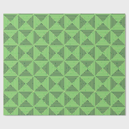 Maze Patchwork Canvas Print Geschenkpapier (Flach)