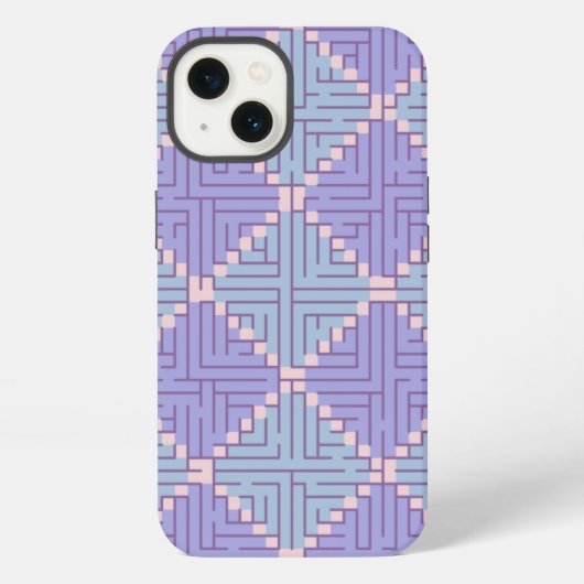 Maze Patchwork iPhone Hülle (Rückseite)
