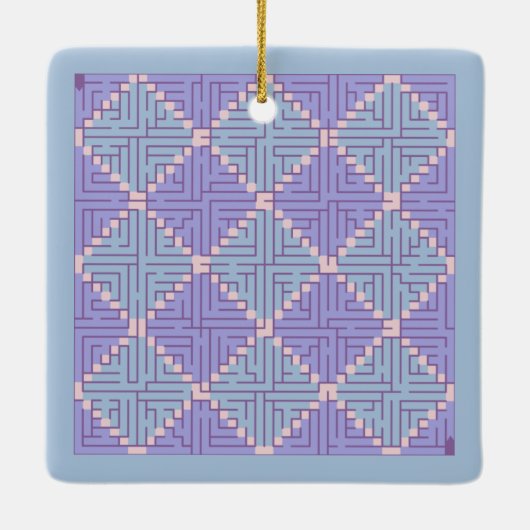 Maze Patchwork Keramikornament (Rückseite)