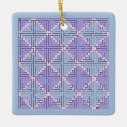 Maze Patchwork Keramikornament (Vorderseite)